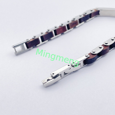 Tendencia de moda de acero inoxidable joyería brazalete de acero titanio para hombre