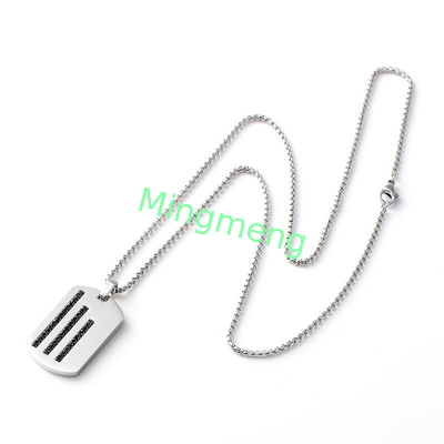 Accesorios personalizados, de moda, sencillos, colgante de alta gama de acero inoxidable, collar de hombre, accesorios románticos, de moda, creativos