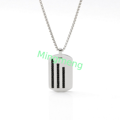 Accesorios personalizados, de moda, sencillos, colgante de alta gama de acero inoxidable, collar de hombre, accesorios románticos, de moda, creativos