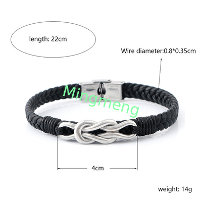 Cuero explosivo hebilla magnética brazalete masculino tendencia retro accesorio simple brazalete