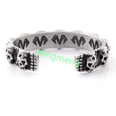 Brazalete de cráneo retro para hombres, diseño de nicho, brazalete de moda y de moda para hombres
