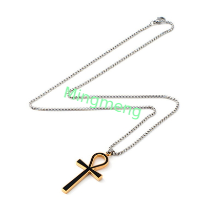 Collar de colgante de cruz original para hombres avanzado, minimalista, de moda y de nicho
