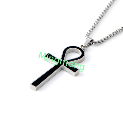 Collar de colgante de cruz original para hombres avanzado, minimalista, de moda y de nicho