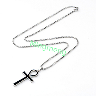 Collar de colgante de cruz original para hombres avanzado, minimalista, de moda y de nicho