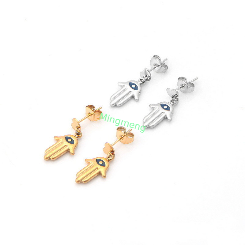 Nicho de lujo ligero de alta gama de los pendientes de mujer con temperamento y diseño de alta gama, de acero inoxidable de los pendientes de mujer nuevo estilo