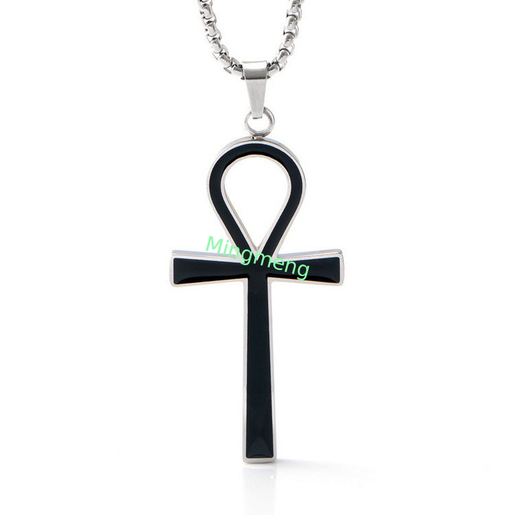 Collar de colgante de cruz original para hombres avanzado, minimalista, de moda y de nicho