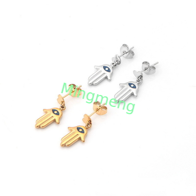 Nicho de lujo ligero de alta gama de los pendientes de mujer con temperamento y diseño de alta gama, de acero inoxidable de los pendientes de mujer nuevo estilo