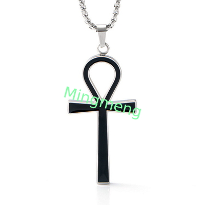 Collar de colgante de cruz original para hombres avanzado, minimalista, de moda y de nicho